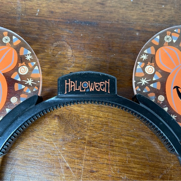 Disney Parks Halloween Mickey Mouse Pumpkin Glow Light Up Ears Headband 2018 main image 7